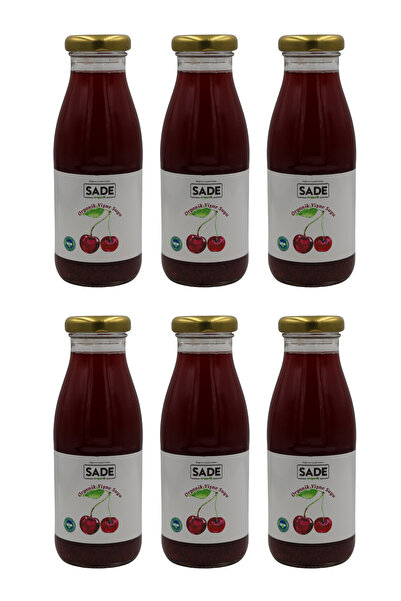 Sade Organik Organik Vişne Suyu 250 ml. 6'lı Paket