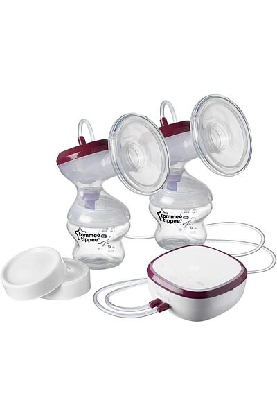 tommee tippee Double Electric Breast Pump - USB Rechargeable, White