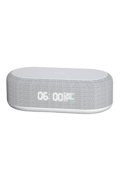 REDz Accessories Ceas de noapte 4 în 1, Smart Time YZ-6, încărcare wireless, lumină de noapte, alarmă și temperatură, alb