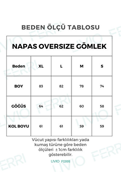 Livio Ferri Napas Erkek Oversize Keten Görünümlü Gömlek