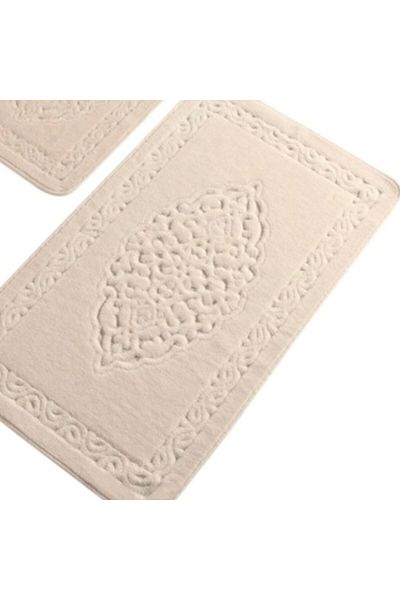 Tropikhome Set 2 covorașe de baie din bumbac, Tropik Home, Elite Bej