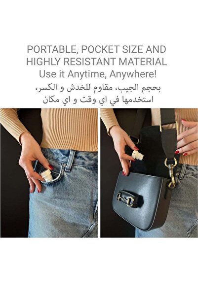 DLC Travel Bidet One Piece Portable Plastic Bidet Easy to Carry in Pocket or Bag for Toilet, Travel or