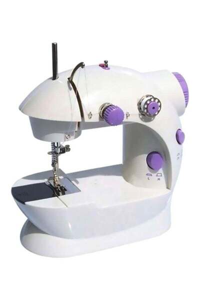 DLC ماكينة خياطة كهربائية صغيرة SH-0717 أبيض/أزرق