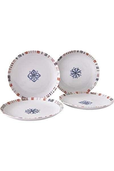 Kütahya Porselen Lily 4 Pieces 21 cm Cake Plate