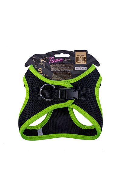 Doggie Air Woven Neon Small Breed Chest Collar Yellow 32-38 Cm (ANG-S)