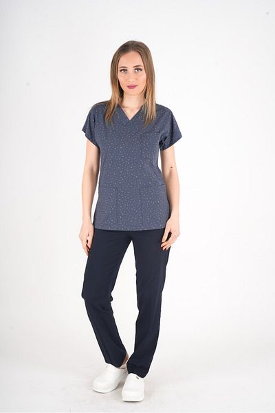Nur Medikal Giyim Unisex Bronz Star Pattern Doctor Asistentă Spital Bucătar Scrubs Uniforme Echipă