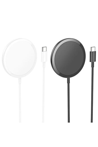 REDz Accessories Ασύρματος φορτιστής, Hoco CW52, MagSafe, συμβατός με Apple, καλώδιο 1 μέτρου με βύσμα τύπου C, λευκό