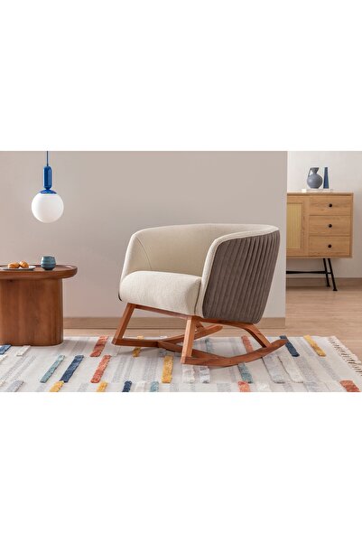 Vivense RİCKY SALLANAN BERJER, KREM KAHVE