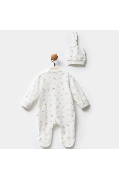 Moi Noi Little Emu Organic Butterfly Jumpsuit with Gloves and Hat