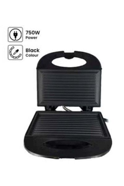 DLC 2-Slice Sandwich Maker Non-Stick Coating Plate 750 W DLC-38259 Black/Silver