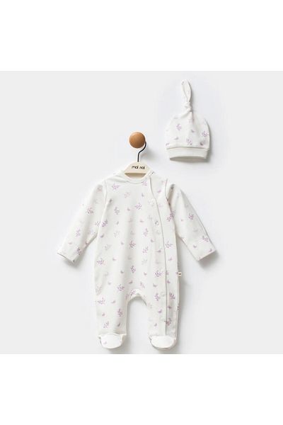 Moi Noi Little Emu Organic Butterfly Jumpsuit with Gloves and Hat