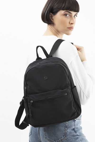 LuviShoes BYN2395 Μαύρο γυναικείο σακίδιο πλάτης