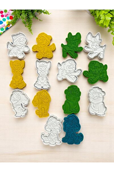 tekmation قالب بسكويت باو باترول، 7 قطع قالب بسكويت، قالب بسكويت