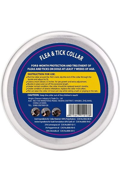 HOOFSANDPAWSVET Large-Medium Breed Dog Tick Flea Collar Natural Oils 70 cm