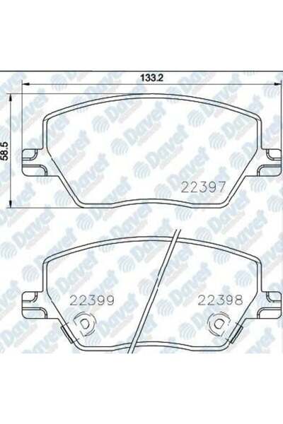 Universal FERBE 83600 Fiat Egea Ön Fren Balatası