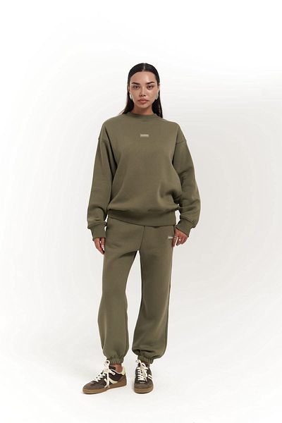 MAİ COLLECTİON Σετ φόρμας Romana Crew Neck Soft Khaki