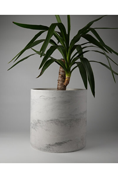 Kaju Creative Dekoratif Beton Saksı 30 CM - Deliksiz - 20L