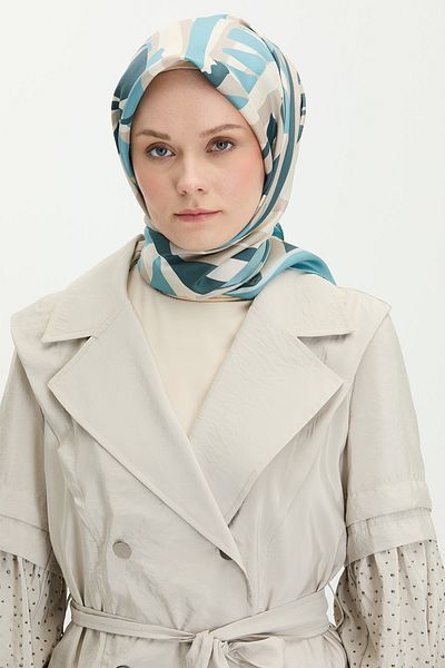 Setrms Eșarfă din mătase cu model