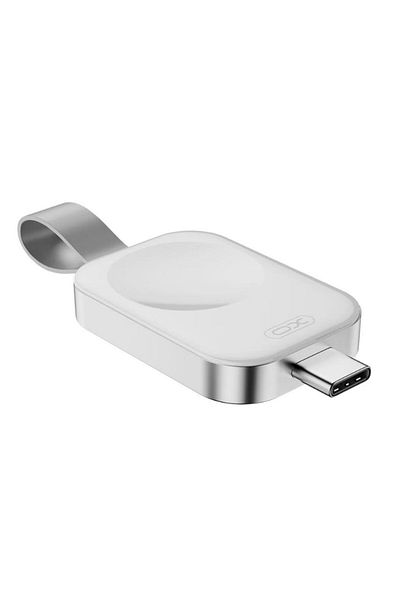 REDz Accessories Încărcător wireless mini, XO-CX020, compatibil cu Apple Watch, conector Type-C, portabil, alb