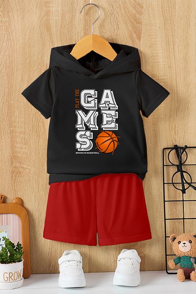 MYADA New Season Gamers Basketball Printed 2-Piece Children's Set 19510