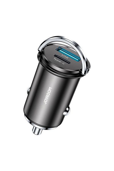 REDz Accessories Adaptor auto cu 2 porturi, Joyroom C-A45, USB și tip C, 20W, negru