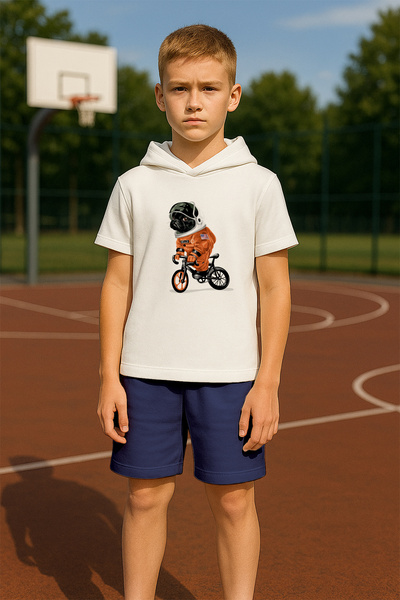 MYADA Преміум-комплект для дітей з принтом «Космічний песик» (2 предмети) 19281