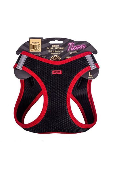 Doggie Cool Woven Neon Small Breed Collar Red 42-48 cm (Ang-L)