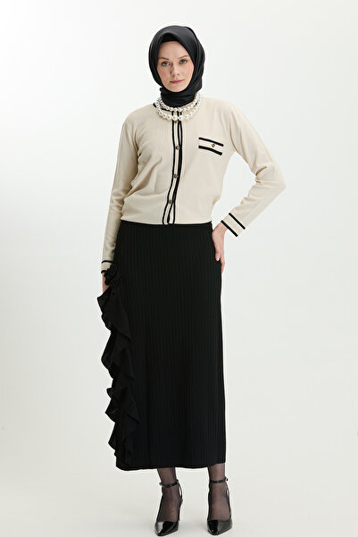 Setrms Volanlı Triko Etek