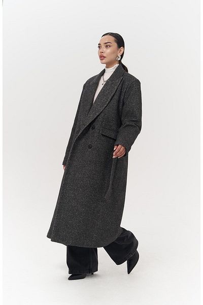 MAİ COLLECTİON Naarden Anthracite Long Coat