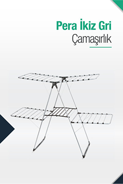 Vipaş Vipas Pera İkiz Katlanabilir Çamaşır Kurutmalığı