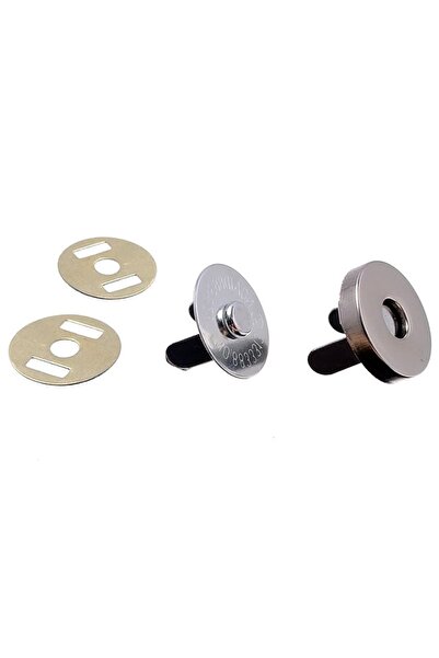 Zedhobi 1.8 Mm 4 Takım Gümüş Renk Geçmeli Bükme Mıknatıslı Örgü Çanta 1. Kalite Çıtçıt