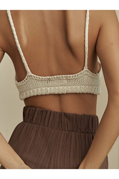 BOHEMAİ Mina Beige Knitwear Bralette