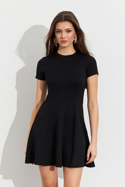 Cool & Sexy Women's Black Mini Bell Dress Dmr456