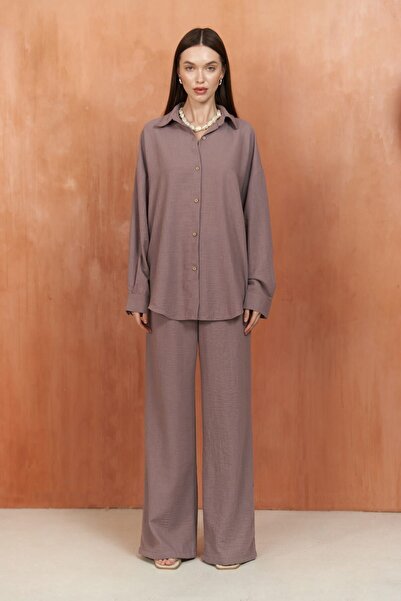 BOHEMAİ Pedasa Lila ing nadrág szett