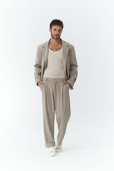 MAİ COLLECTİON Gabriel Grey Herren-Jacken-Hosen-Set