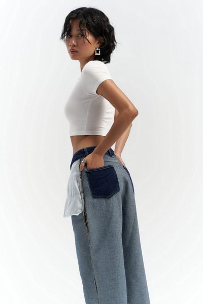 MAİ COLLECTİON Remain Dark Blue Reverse Jean Kalhoty