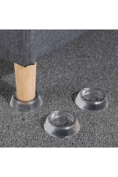 NEXTLY Set of 8 NEXTLY non-slip feet for washing machine, transparent