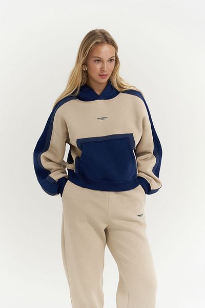 MAİ COLLECTİON Calix Garnished Bone Tracksuit Set