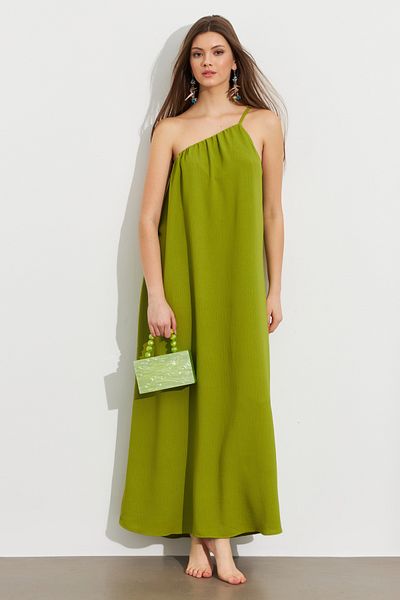 Cool & Sexy Γυναικείο Πράσινο Maxi Basic Φόρεμα IRE1012
