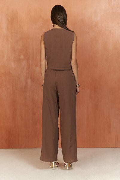 BOHEMAİ Montana barna mellény nadrág szett