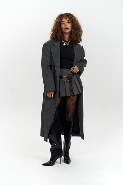MAİ COLLECTİON Mužský kabát Ophelia Anthracite
