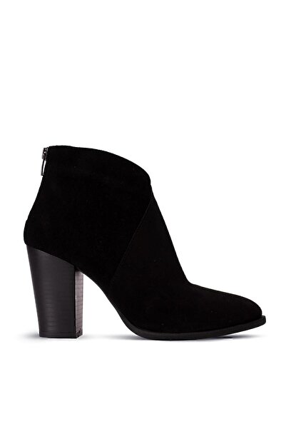 Deery Hakiki Süet Siyah Kadın Bot
