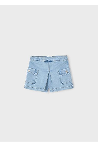 MAYORAL pantaloni scurți din denim pentru fete ALBASTRU