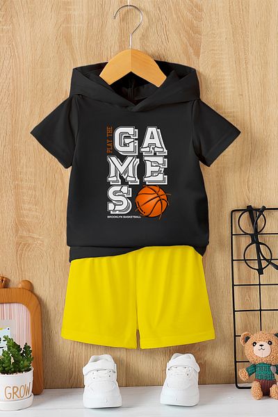 MYADA New Season Gamers Basketball Printed 2-Piece Children's Set 19510