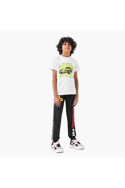 Pokemon Graphic Print Joggers with Drawstring Closure