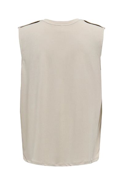 ONLY Γυναικεία Onlfree Regular Fit Αμάνικη Μπλούζα 15290313 Μπεζ