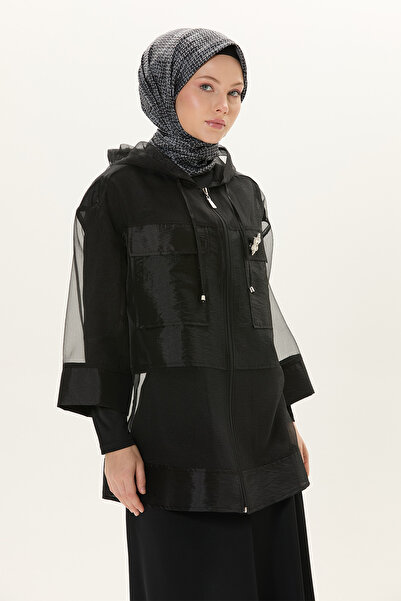 Setrms Broşlu Cepli Organze Kap