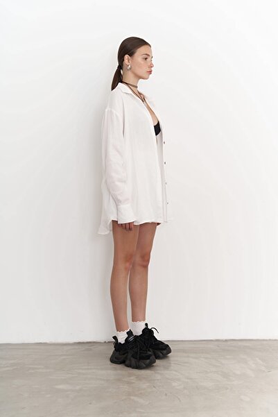 BOHEMAİ Σετ σορτς Bohemai Lorissa White Muslin