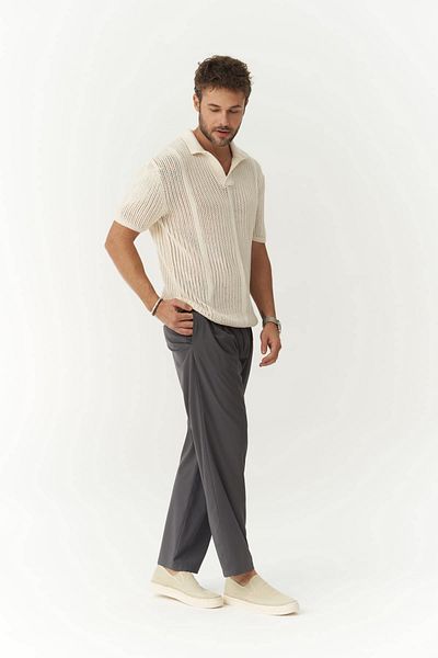 MAİ COLLECTİON Declan Anthracite Men's Trousers