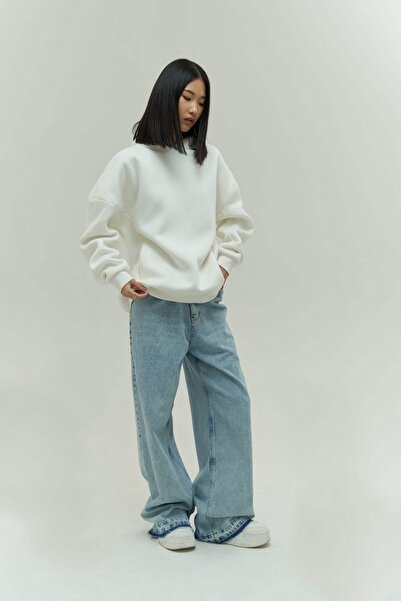 MAI STUDIOS CO. Mikina Denton Ecru s kapucňou